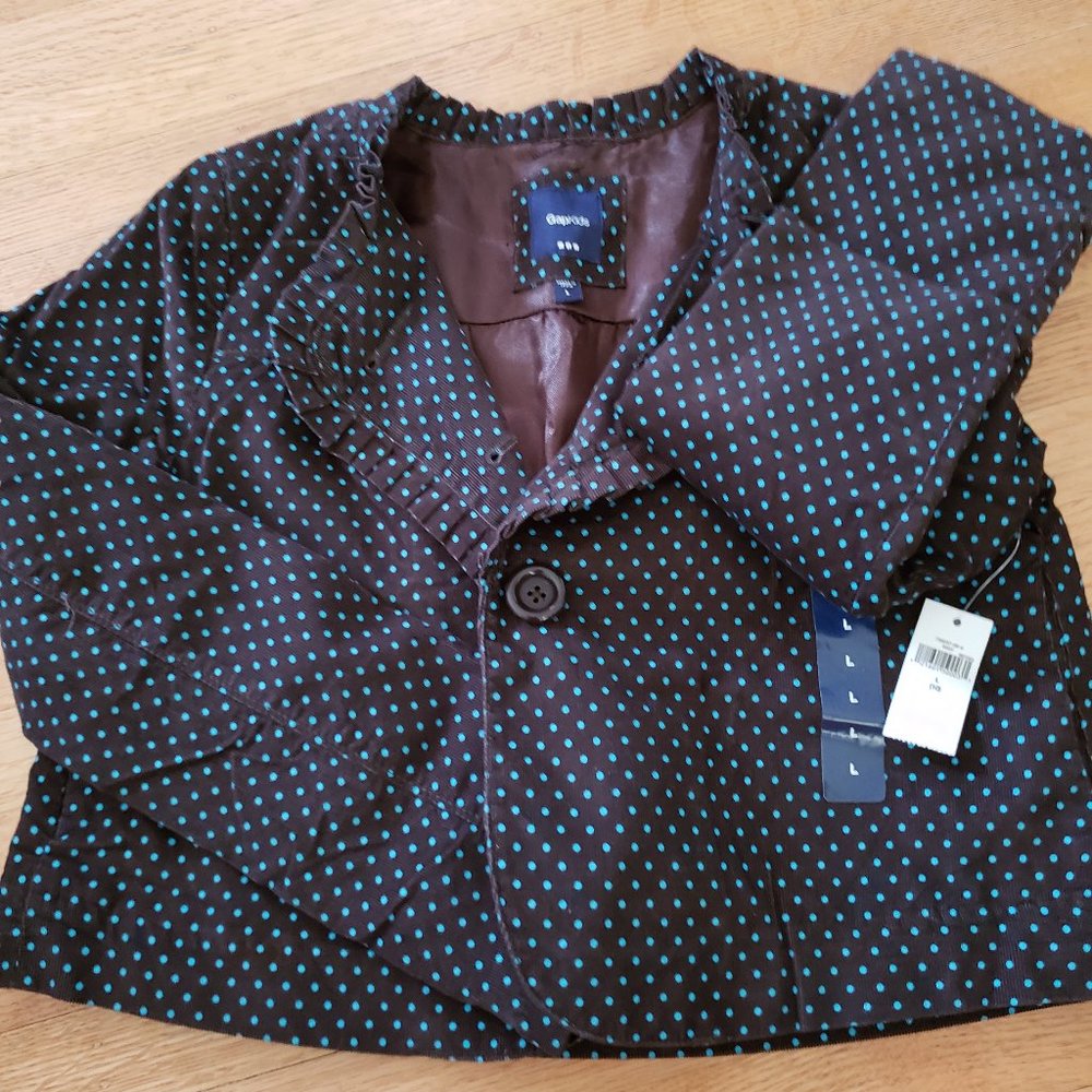 Gap Girls Polka Dot Corduroy Jacket